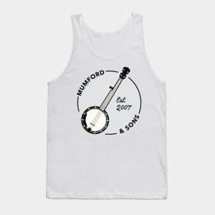 Mumford and Sons Banjo (Black) Tank Top